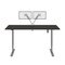 Bestar Bestar Upstand 72W x 30D Standing Desk with Dual Monitor Arm in deep grey 175880-000032 - alternate 9